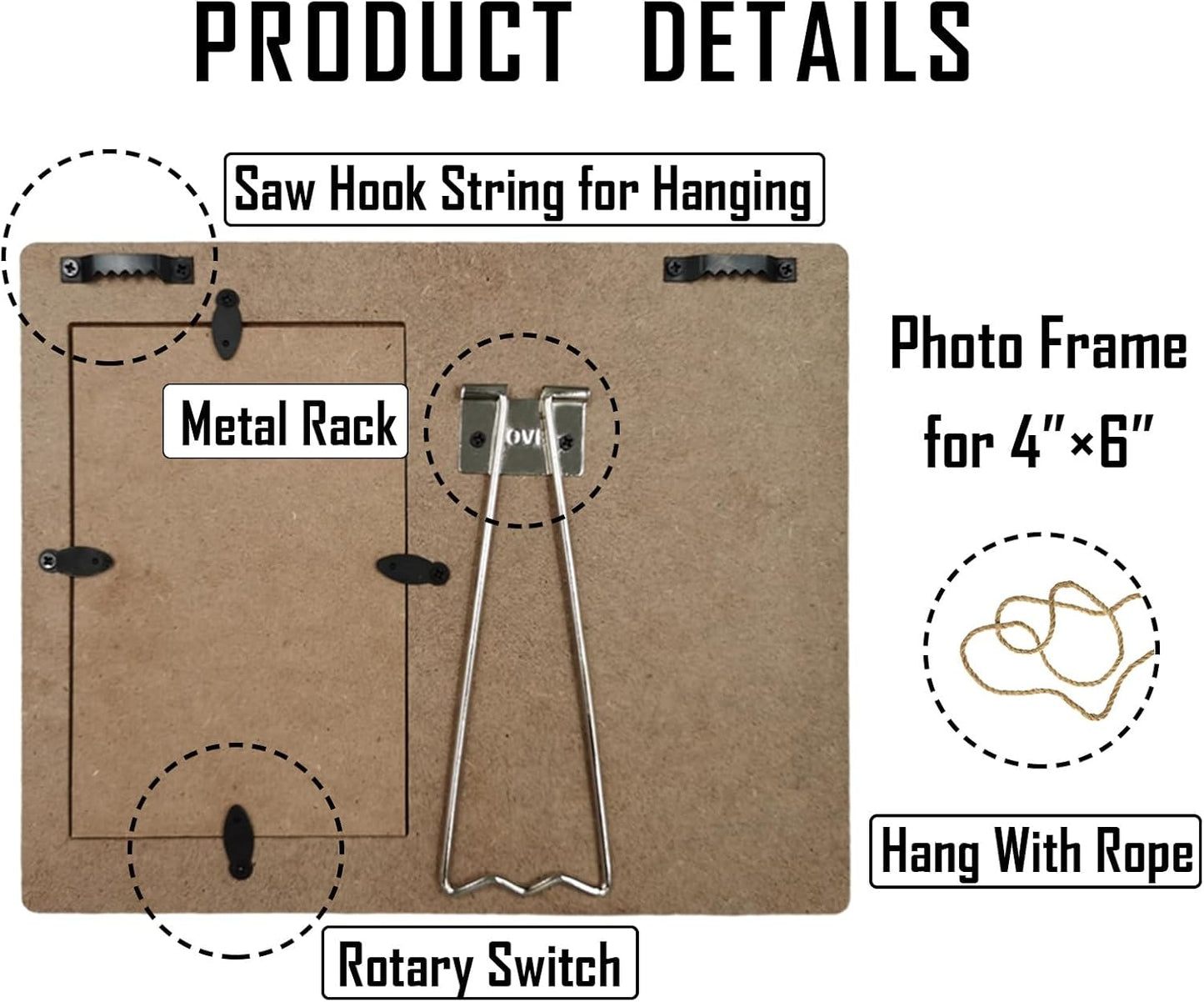 HIWX Cat Memorial Picture Frame, Cat Frames For Pictures Memorial, Cat Pet Remembrance Gifts Picture Photo Frames, Cat Memorial Gifts, Pet Cat Picture Photo Frame 4x6