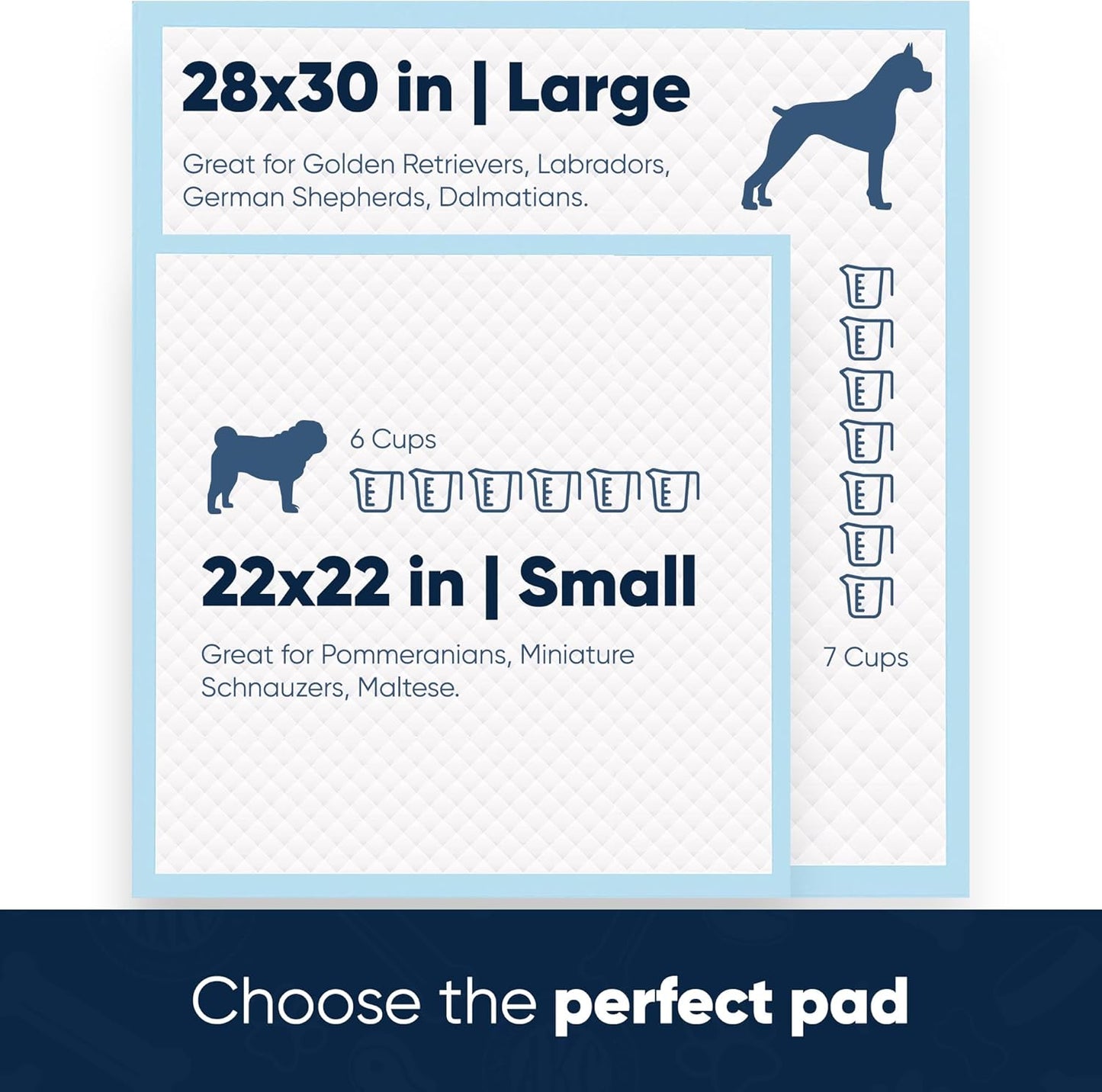 American Kennel Club Puppy Training Pads with Ultra Absorbent Quick Dry Gel – 28 x 30 Pee Pads for Dogs - 50 Count , XL(Unscented)