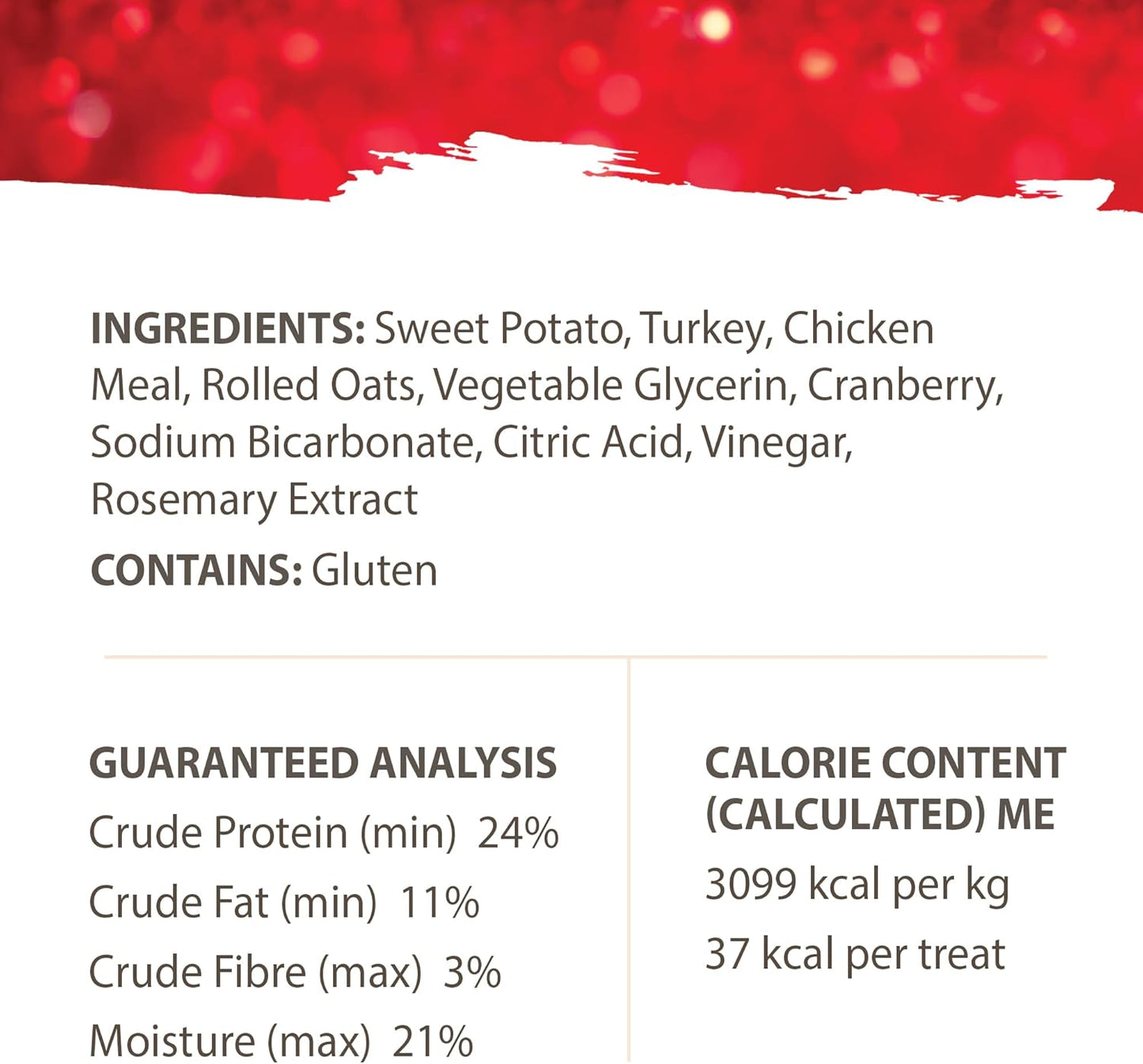 Caledon Farms Turkey with Cranberry Protein Cookies Dog Treat Biscuits, No Additives, Preservatives Free, 9.5 Ounces (Pack of 4)