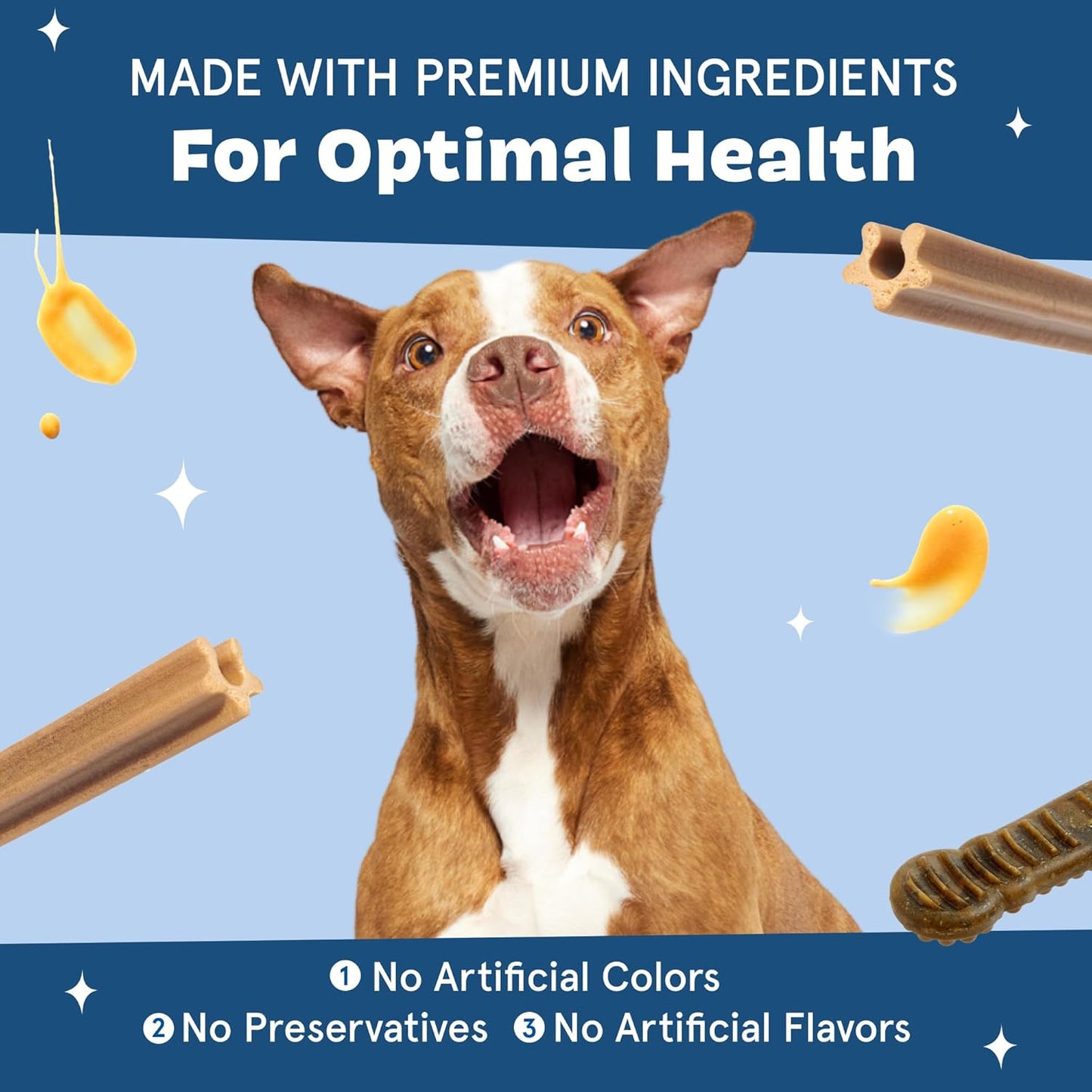 Barkbox Bright Durable Dental Kit, Berry Mint Flavored, 15 Chew Sticks & Toothpaste - Large Breeds
