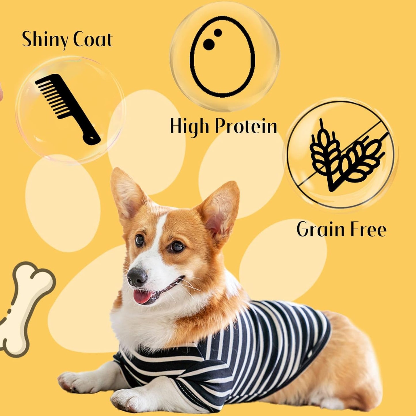 ASMPET Dog Treats, Chicken Chips Grain Free Chewy Dog Snacks for Training Rewards