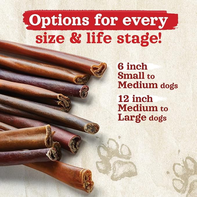 Natural Farm Collagen Dog Chews (3-5โ, 10 Units), Odor-Free Long Lasting Bully Sticks & Rawhide Alternative Dog Treats, 95% Collagen Low Fat, High Protein โ Small & Medium Dogs