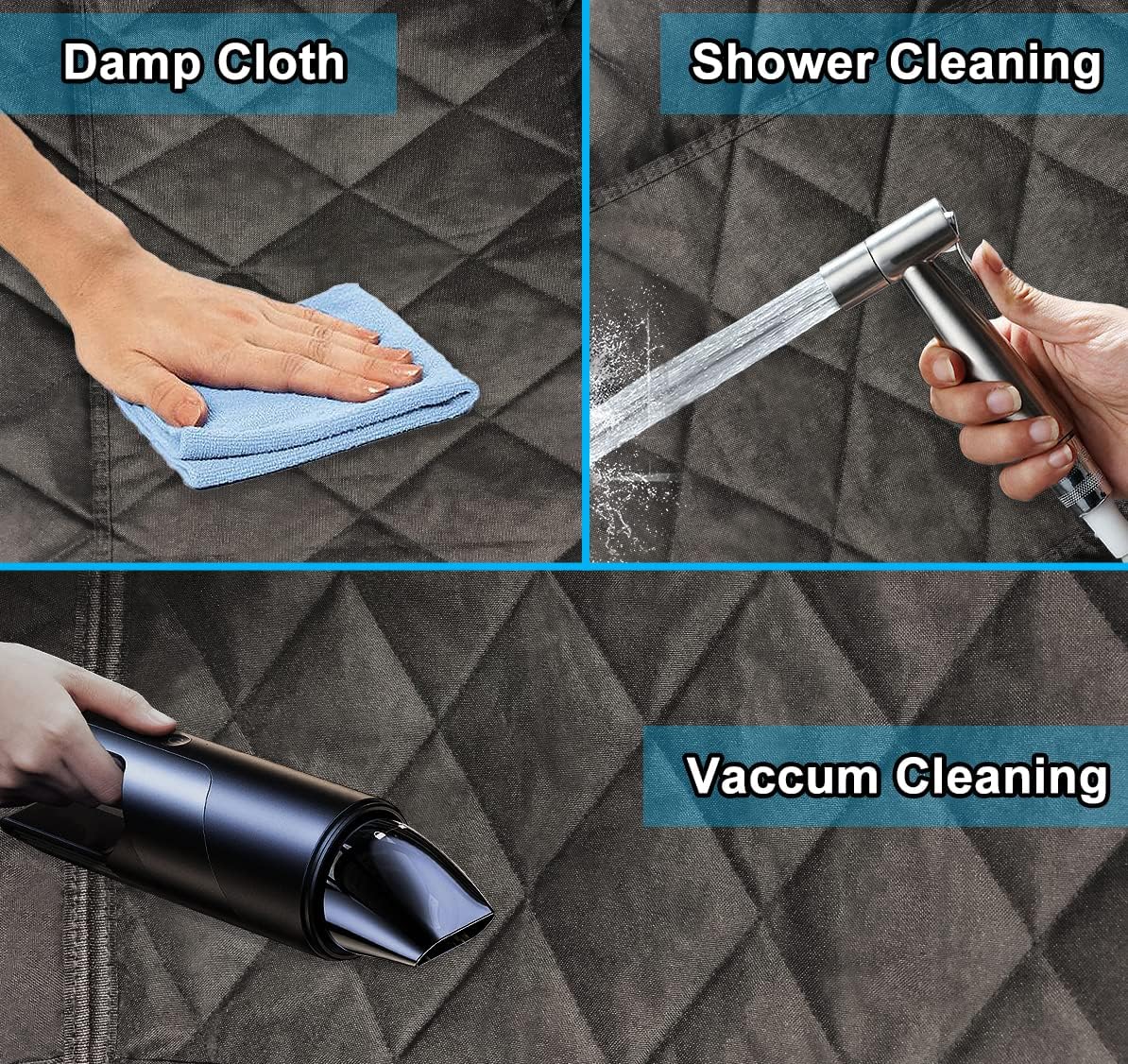 AsFrost Dog Seat Cover, Waterproof Pet Car Seat Covers, Dogs Front Seat, Nonslip Heavy Duty Durable Scratch-Proof Car Seat Protector with Side Flaps, Fit Most Cars SUVs Trucks, Single