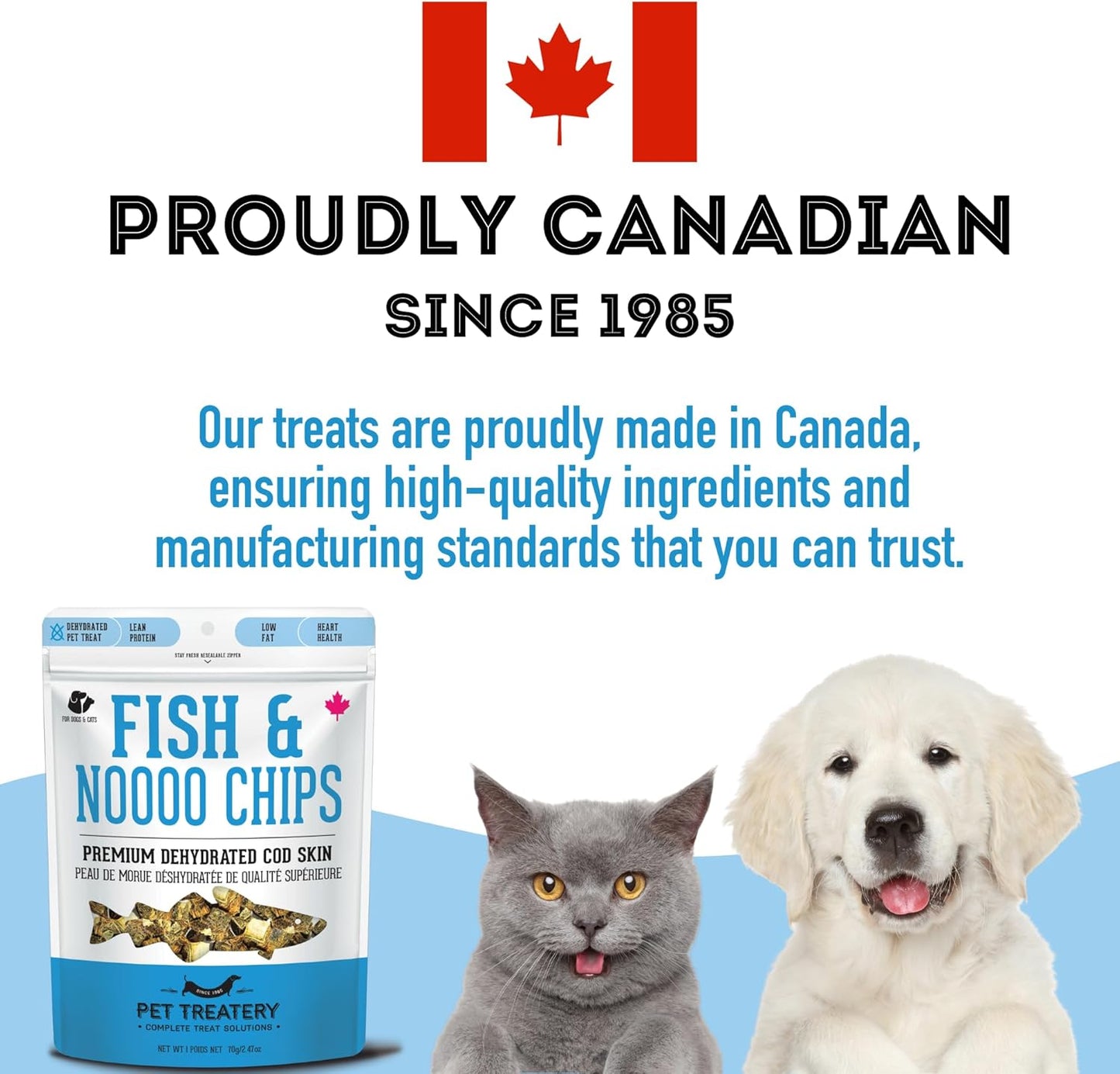 Dehydrated Cod Skin for Dogs & Cats (5.3 oz, Pack of 1) - Dehydrated Single Ingredient Dog Treats - Natural Dog Treats, Grain Free