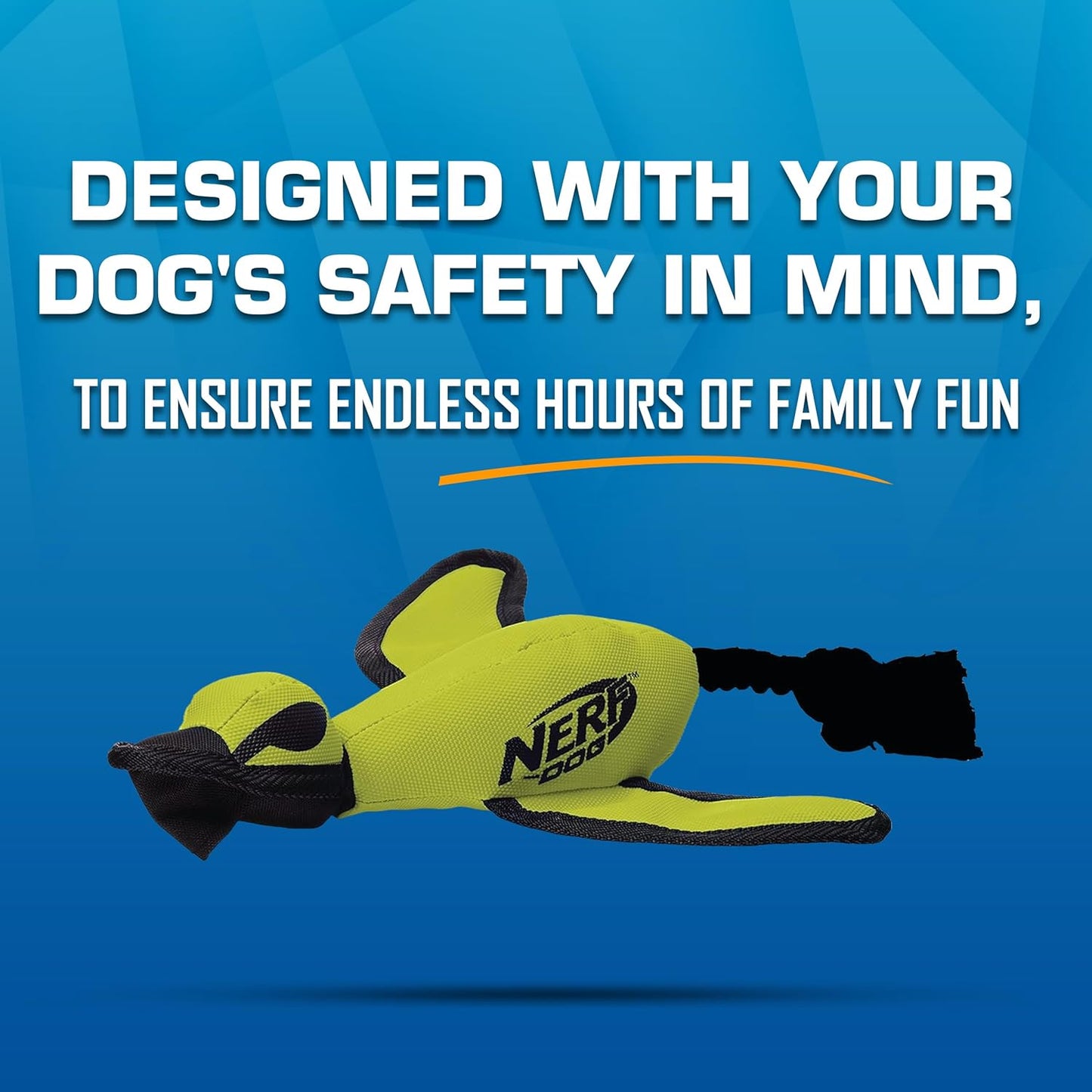 Nerf Dog Trackshot Launching Duck Dog Toy, 16.5 Dog Fetch Toy for Medium and Large Breeds, Green