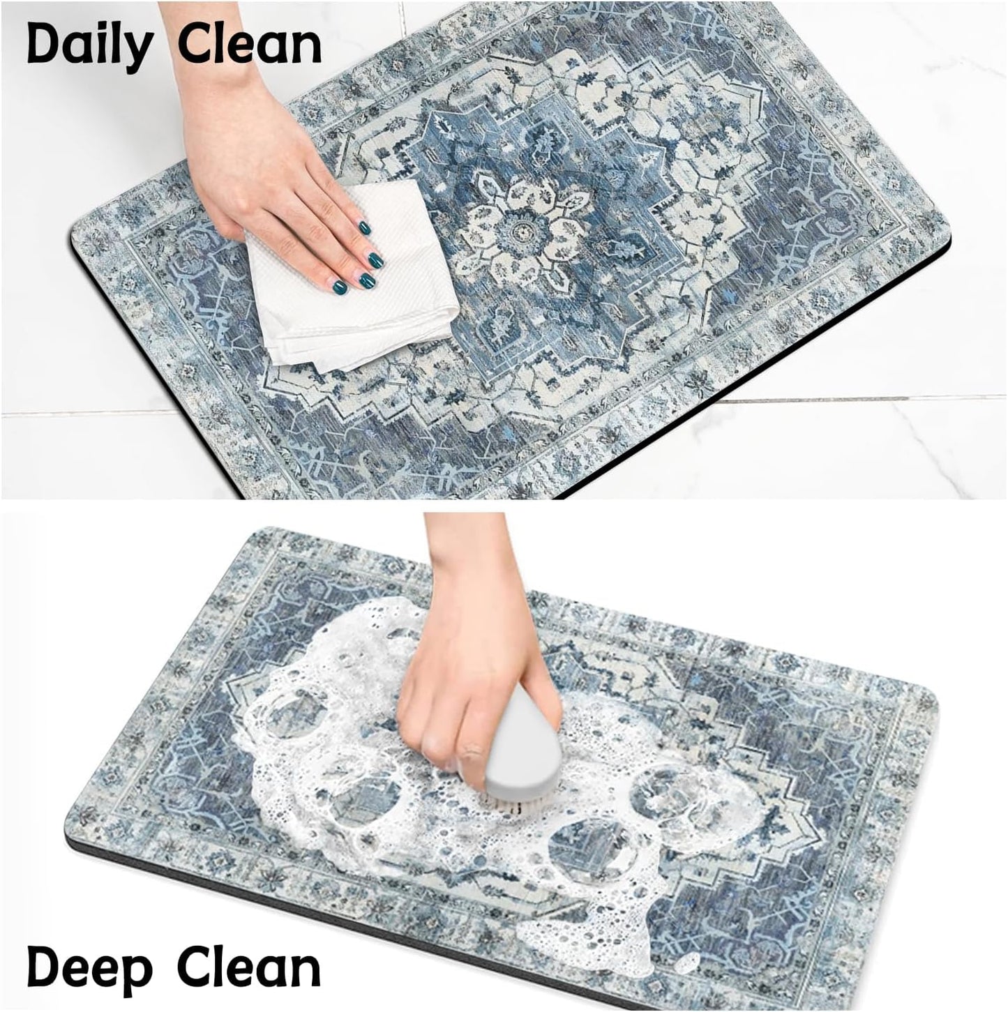 Pet Food Mats for Floor, Absorbent Dog Mat for Food and Water Dispenser Mat, Dog Food Mat Quick Dry Cat Food Mat Pet Supplies