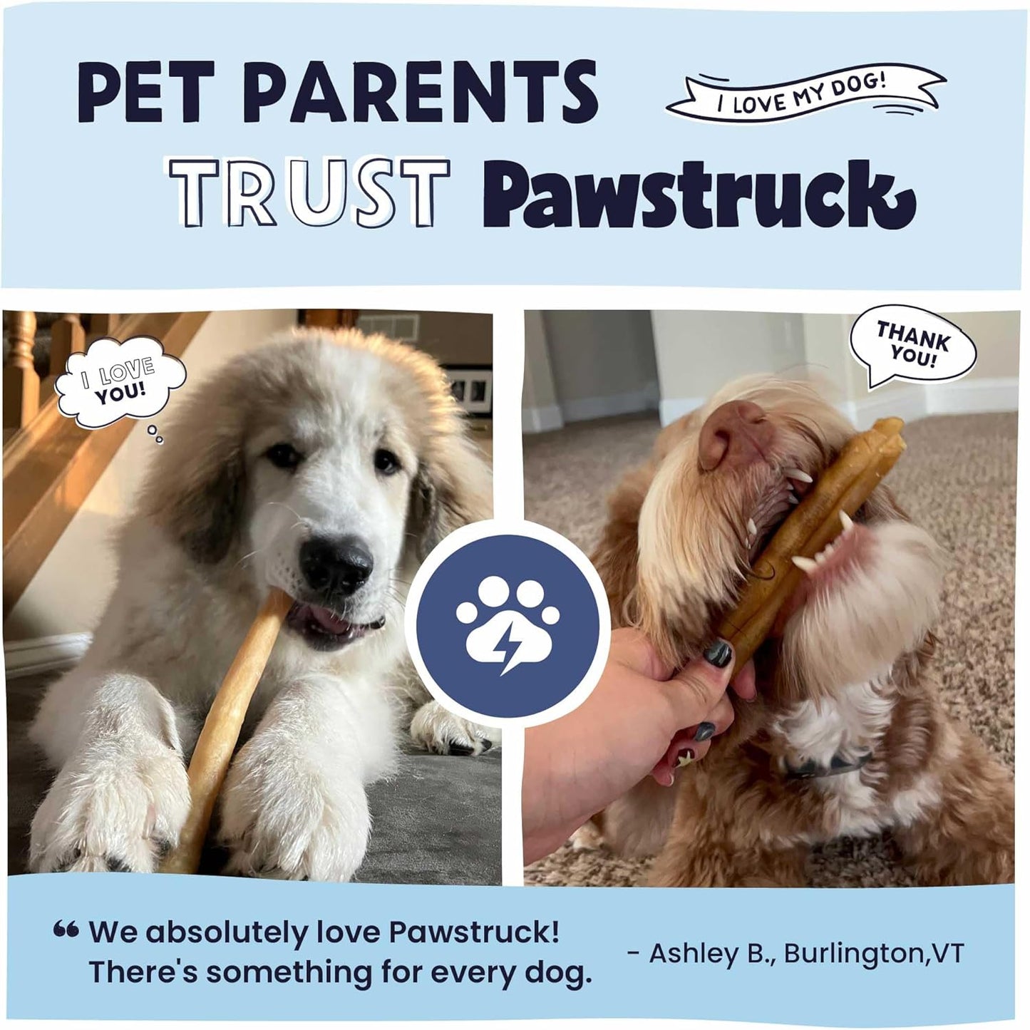 Pawstruck 2-in-1 Collagen Wrapped Jerky Natural Treats for Dogs - 5 Medium Rolls - Limited Ingredient Grain Free for Small, Medium, and Large Dogs