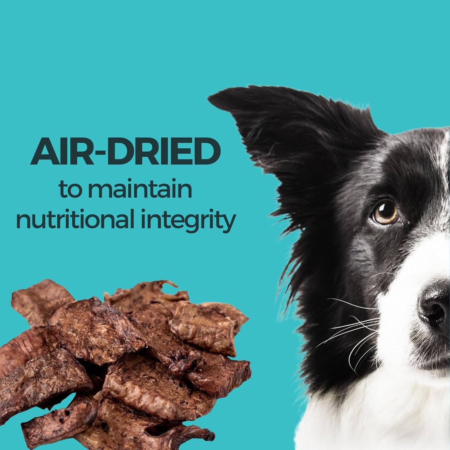 KOHA Beef Strips Single Ingredient Dog Treats, Air Dried Natural Treats for Dogs, Real Beef Dog Treats, 3.25 oz