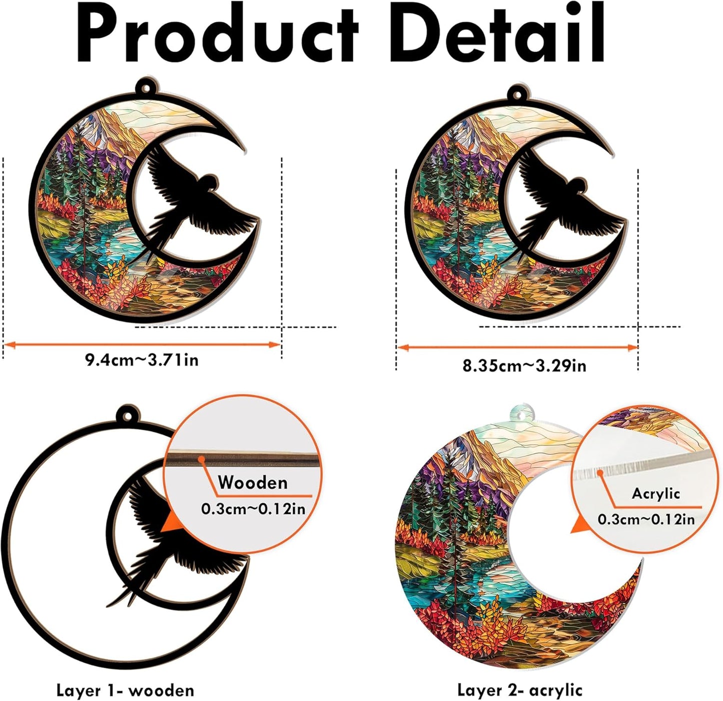 Personalized Parrot Memorial Suncatcher – Custom Bird Suncatcher with Name for Up to Two Birds, Sympathy Gift for Parrot Loss, Memorial Gift for Bird Lovers