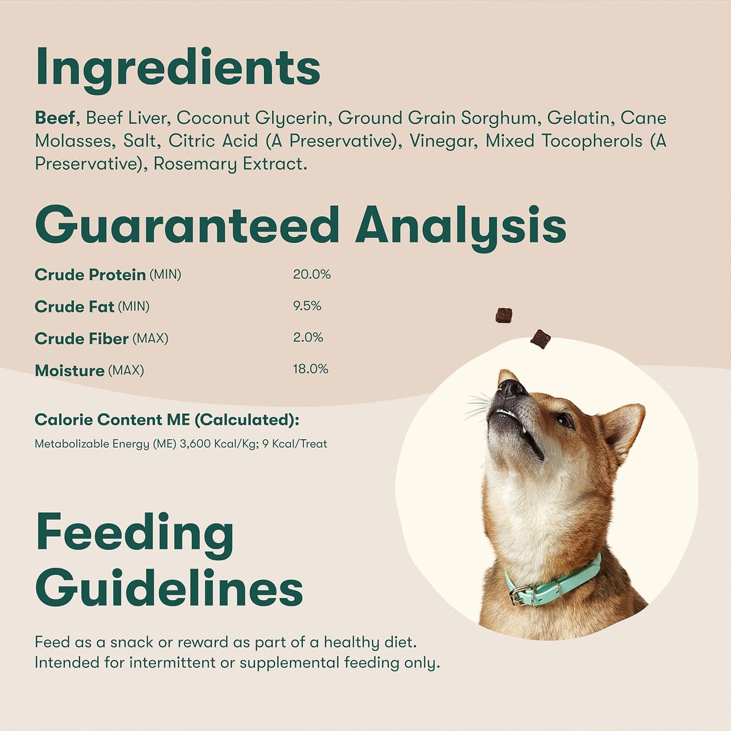 Jinx Beef Bites Jerky Dog Treats - Soft & Chewy, All Natural Dog Jerky Treats with Grass-Fed Beef - Pet Products for All Dogs (Puppies, Adults & Seniors) - 15oz