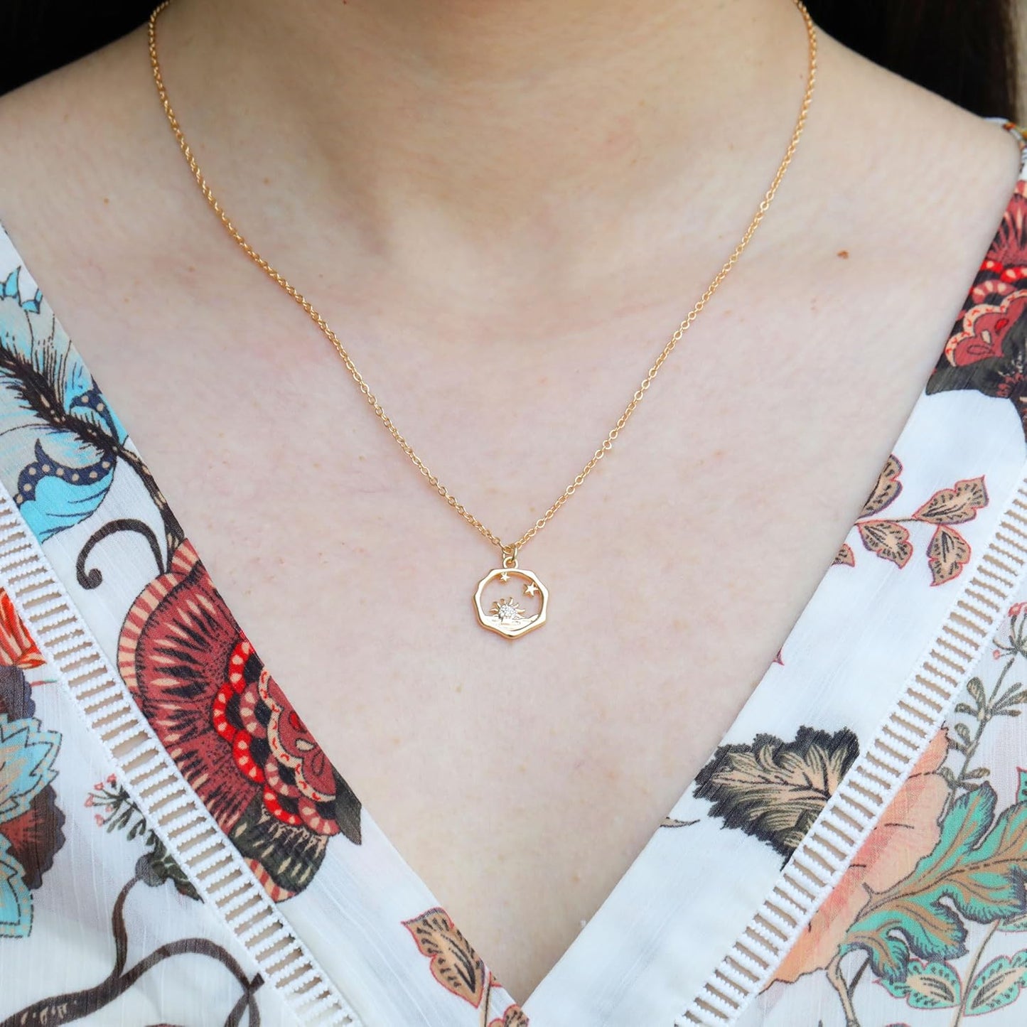 Baydurcan Pendant Necklace for Women Evil Eye Ankh Bow Necklace for Friends Sister Birthday Just Because Christmas Gifts