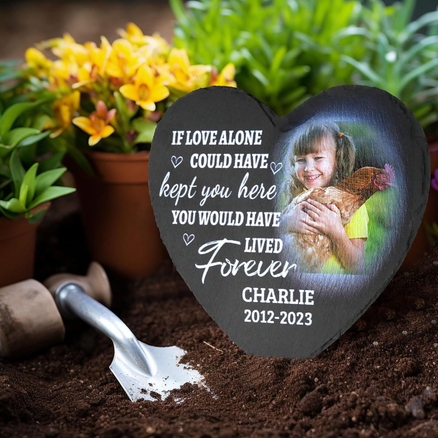 ODB Gifts for Loss of Chicken, Chicken Memorial Stone, Chicken Memorial Gifts, Chicken Loss Gifts, Chicken Head Stones, Cock Grave Marker, Gifts for Cock Lovers (Chicken)