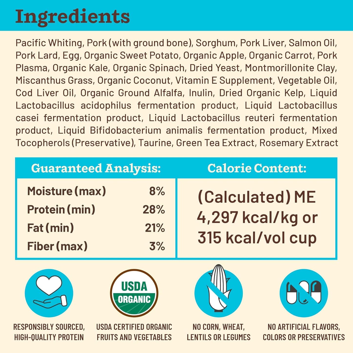 Primal Kibble in The Raw, Freeze Dried Dog Food, Fish & Pork, Scoop & Serve, Made with Raw Protein, Whole Ingredient Nutrition, Crafted in The USA, Dry Dog Food 9 lb Bag