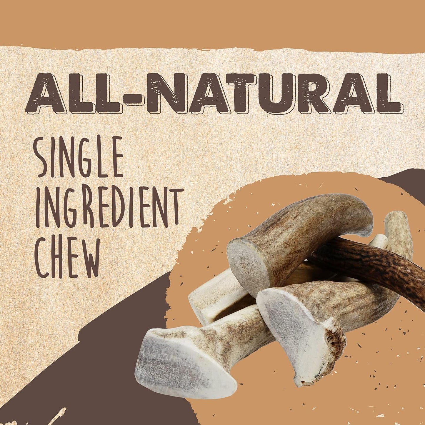 Mighty Paw Split Elk Antlers for Dogs (Sourced in The USA) | 1 Whole Monster 8"+ Long Lasting Bones for Aggressive Chewers - Naturally Shed Split Deer Antler for Dogs - Low Odor Chews (Pack of 1)