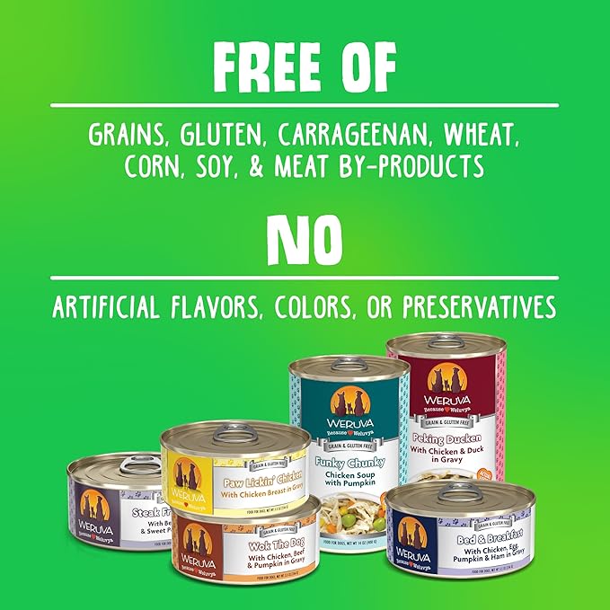 Weruva Classic Dog Food, Amazon Livin' with Chicken Breast & Chicken Liver in Pumpkin Soup, 5.5oz Can (Pack of 24)