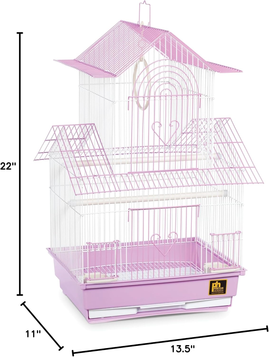 Prevue Hendryx SP1720-3 Shanghai Parakeet Cage, Lilac and White