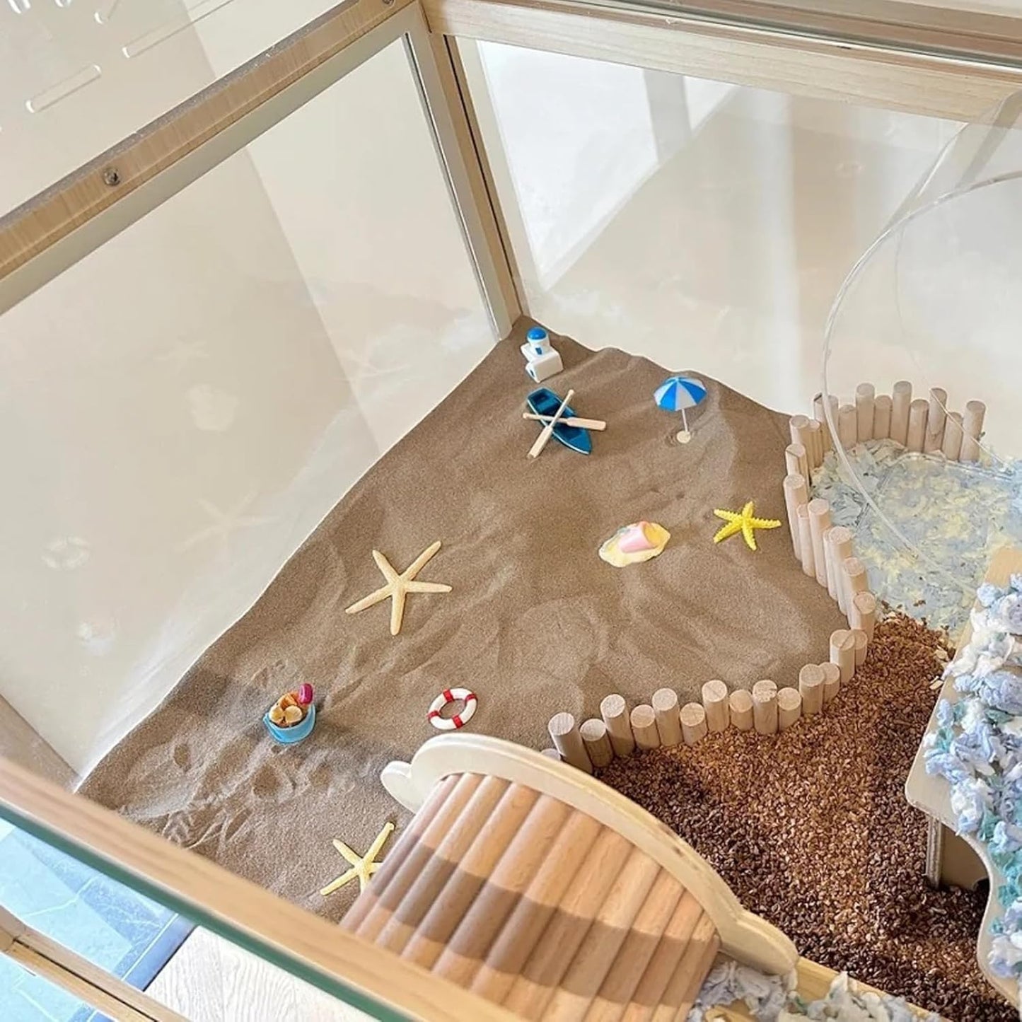 DR.DUDU Hamster Bath Sand, 2.8lb Dust Free Desert Sand or Potty Litter Sand for Hamster Chinchillas Gerbil Syrian Mice Small Animals (Beige)