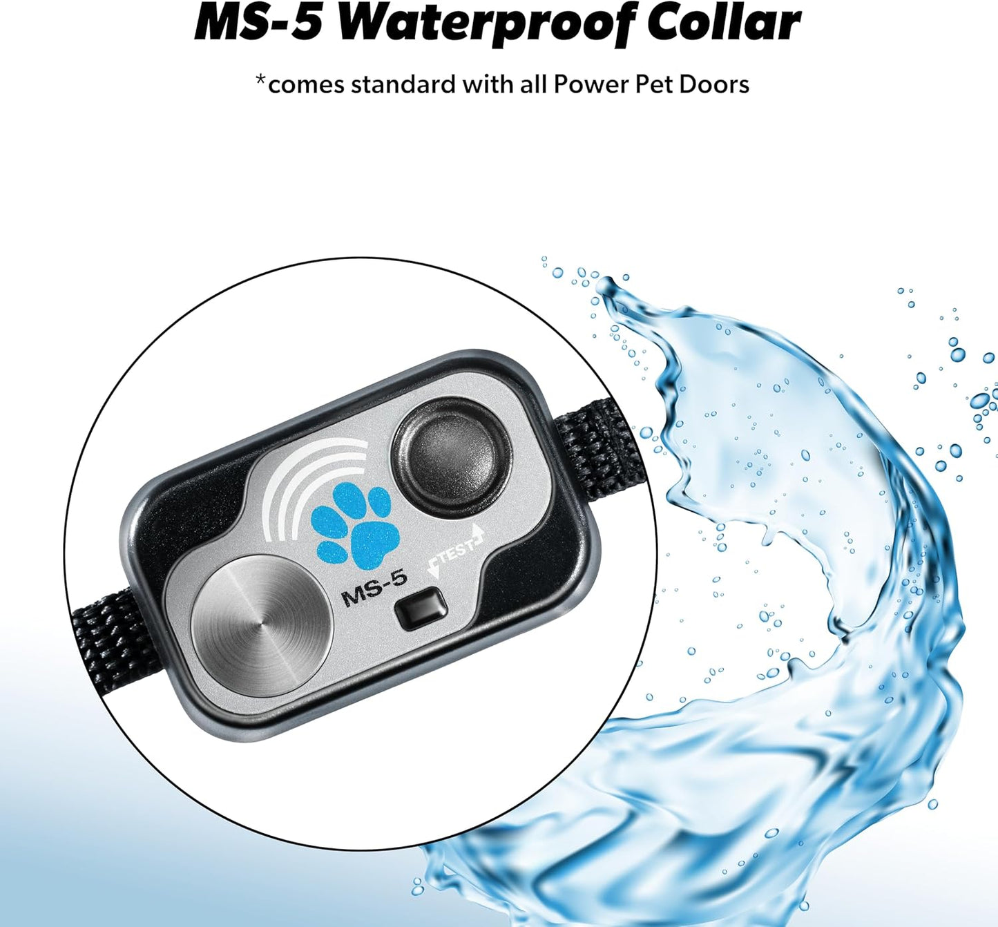 Genuine High Tech Power Pet Door Collar with Digital MS-5 Transmitter