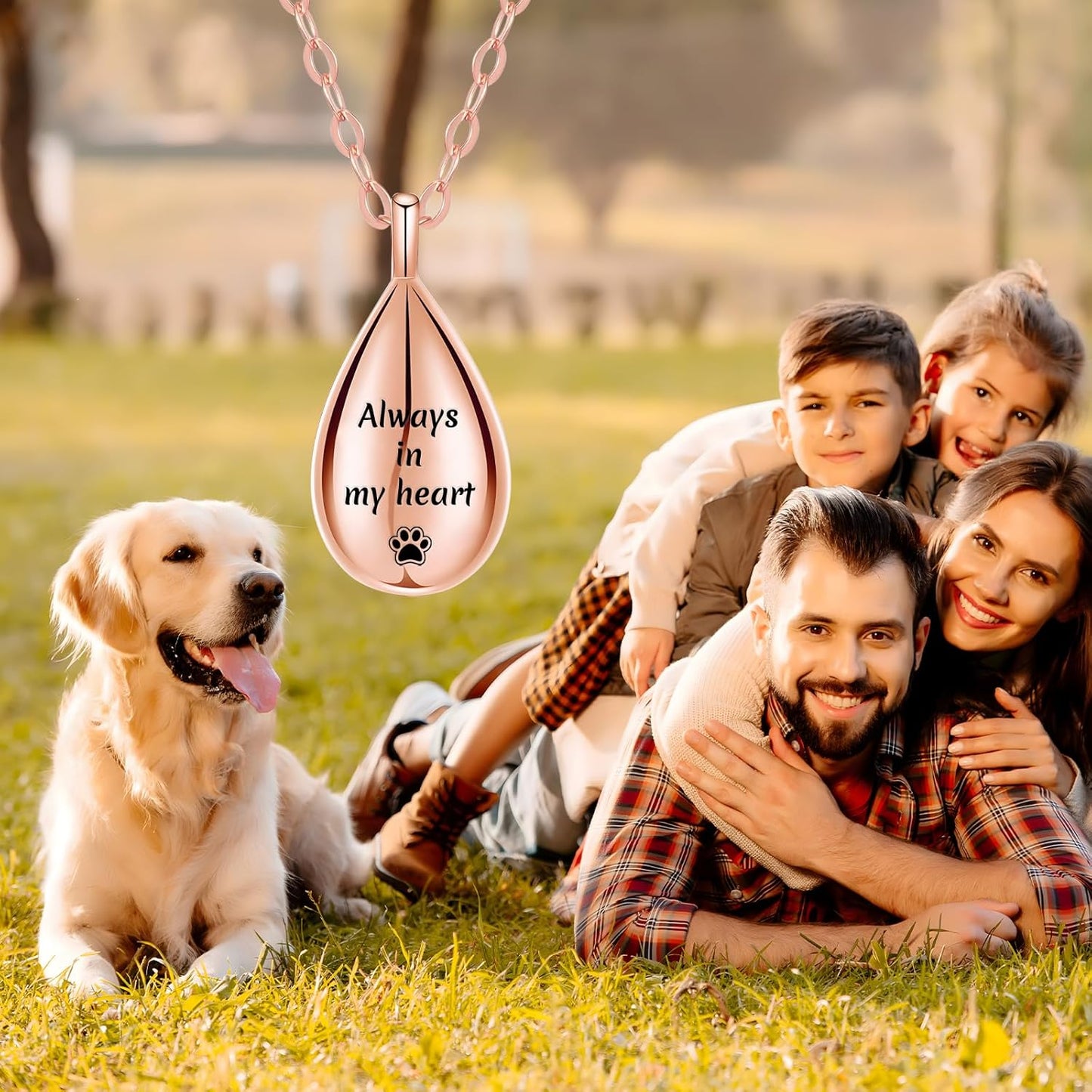 HJX Personalized Cremation Jewelry Memorial Necklace for Ashes-Custom Urn Necklaces for Ashes with Text,Gift for Women Men Loved Ones(Teardrop)