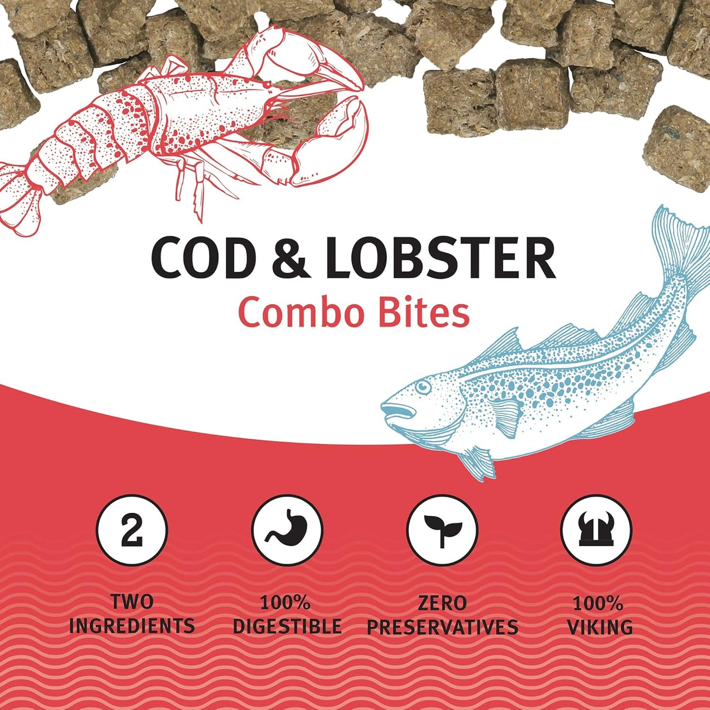 Icelandic+ Cod & Lobster Combo Bites Dog Treat 3.0-oz Bag