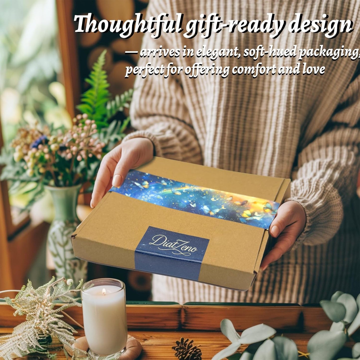 Dog Memorial Gift for Loss of Dog – DIY Angel Memorial Suncatcher & Paw Print Kit for Dogs with Sympathy Card | Pet Memorial Keepsake(Tree of Life)