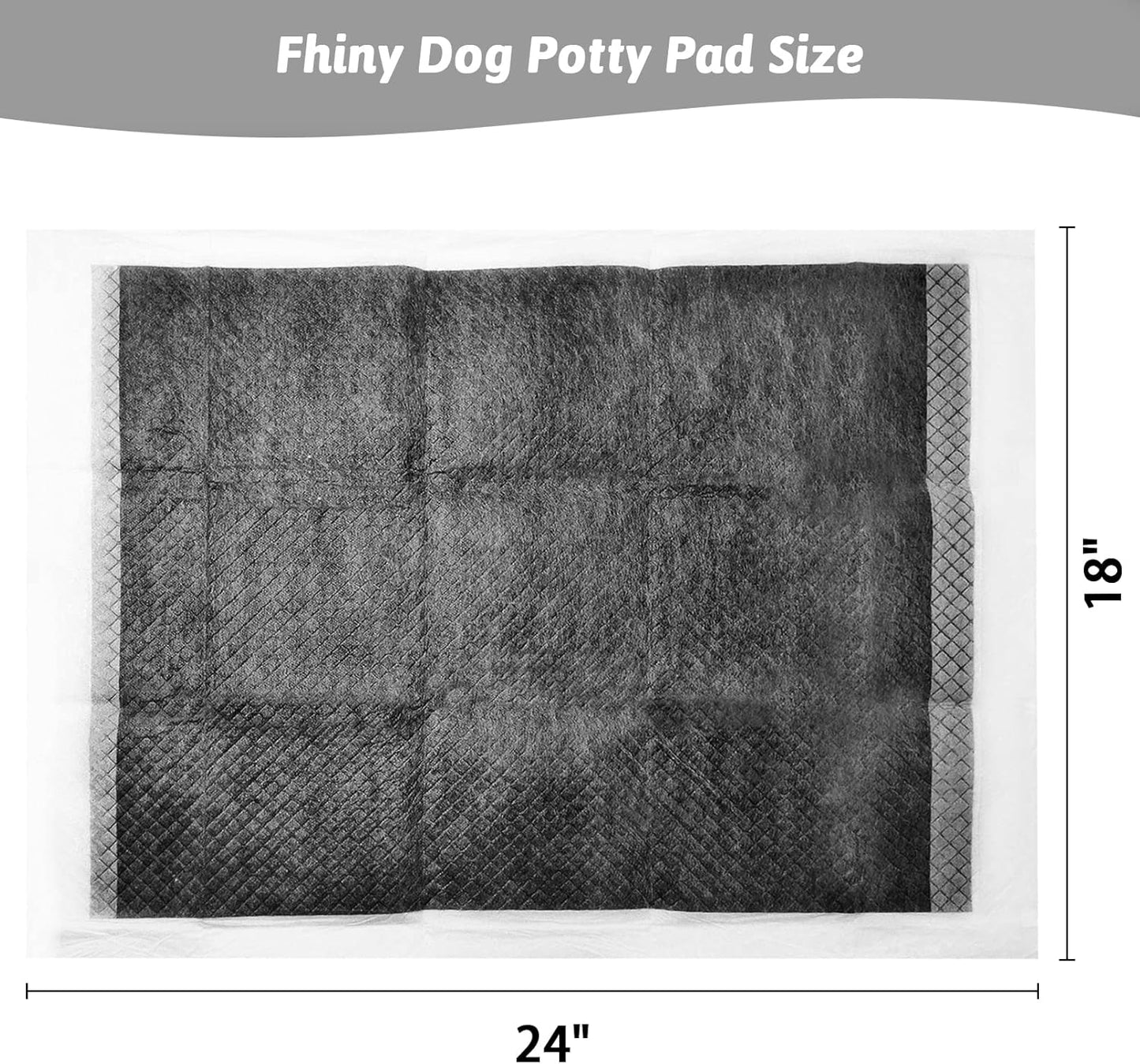 Fhiny Rabbit Pee Pads, 18" x 24" 50 PCS Disposable Guinea Pig Pads Leak-Proof Super Absorbent Potty Training Pad with Quick-Dry Surface for Bunny Guinea Pig Cats or Small Pets