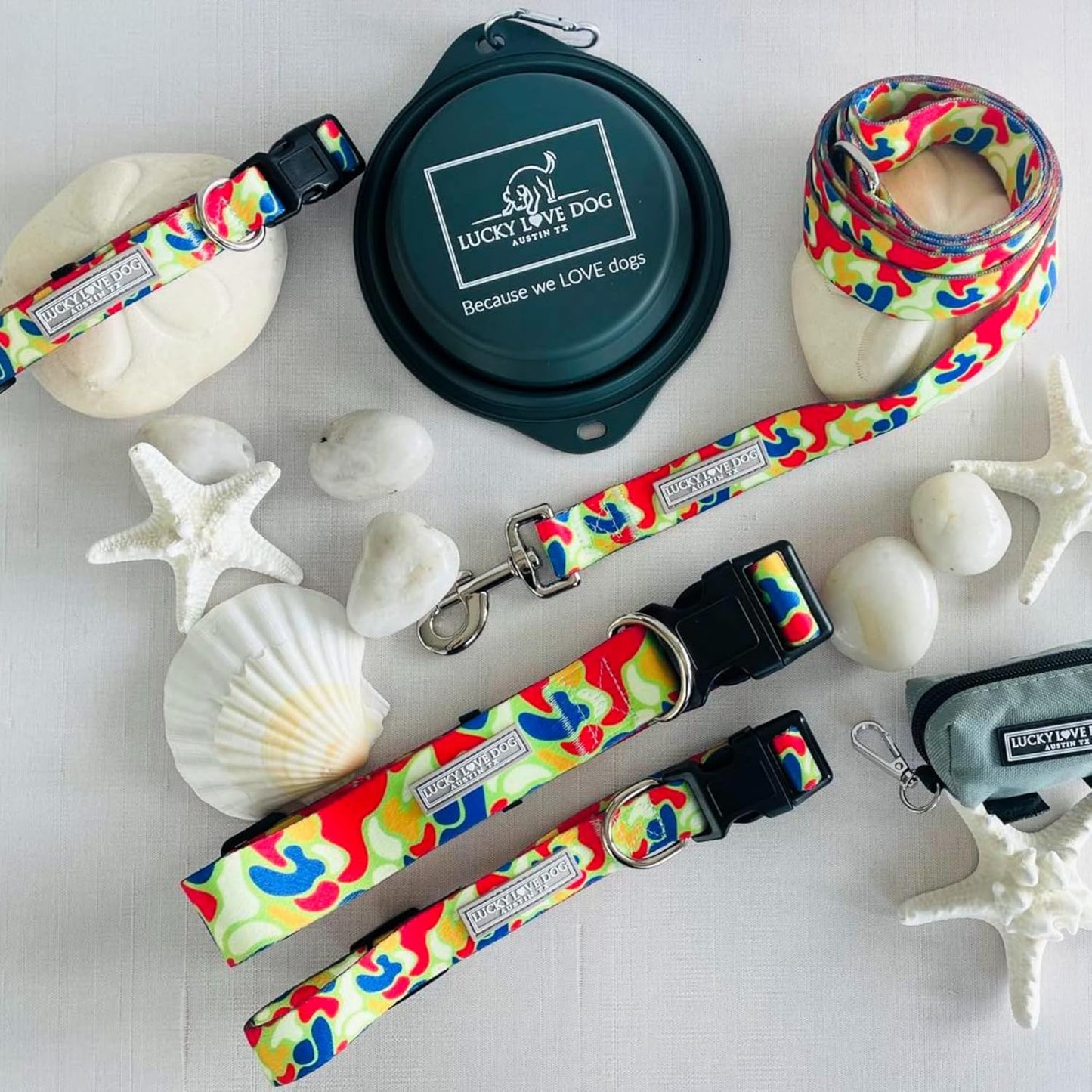 Lucky Love Dog - Adjustable Dog Collar with Easy Click Buckle for Small to Large Dogs, Durable, & Comfortable for Male & Female Dogs, Pet Collar for Puppies & Adult Ones - Oscar, Small