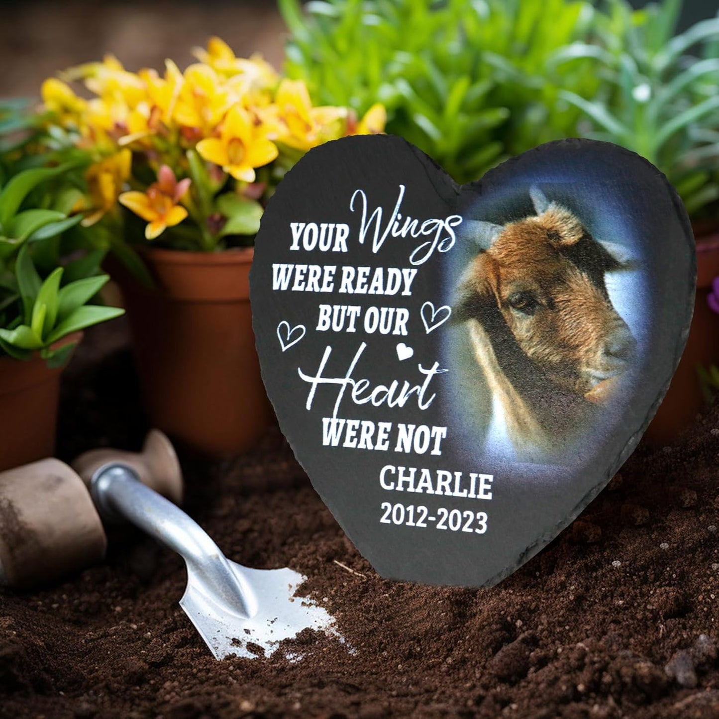 ODB Goat Memorial Stone & Gifts - Cemetery Decorations, Grave Markers for Goat Lovers