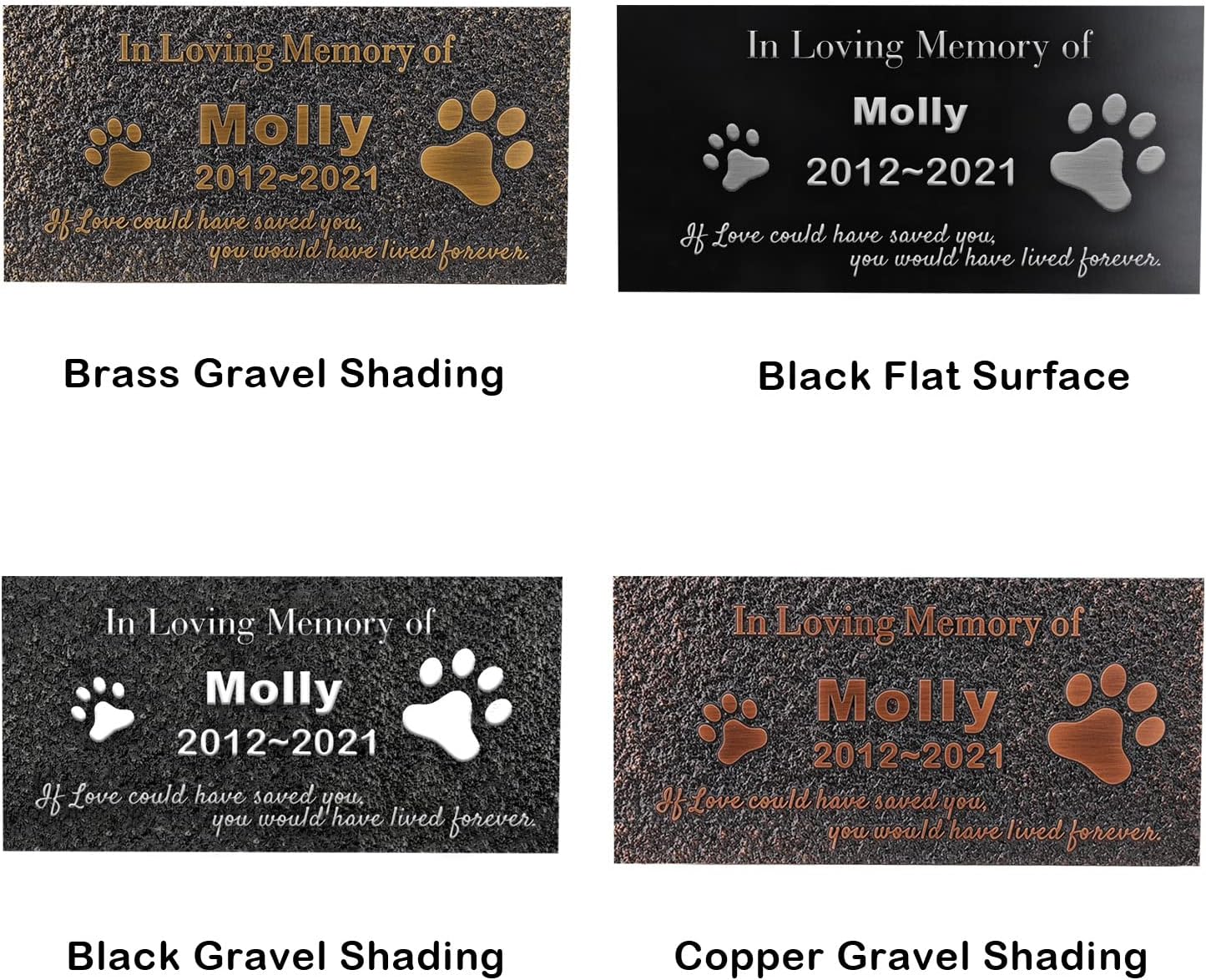 Pet Memorial Stone Cat Dog Pet Memorial Personalized Pet Grave Markers Customized Pet Grave Markers with Pet Name are a Sympathy Gift for The Loss of a Pet (Acrylic)