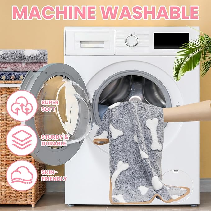 3 Pcs Dog Blanket Super Soft Pet Puppy Blankets Calming Pet Blanket for Small, Medium Large Dogs Warm Sleep Mat Washable Dog Blanket for Puppy Cat (30"×21")