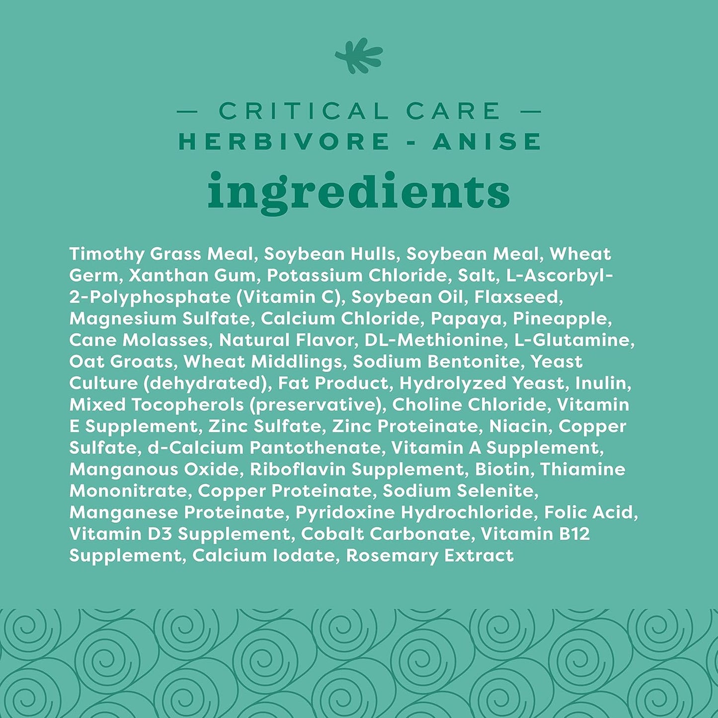 Oxbow Critical Care Herbivore, Emergency Guinea Pig Food, Rabbit Food for Recovery, Natural Anise Flavor, Veterinary Formula, Critical Care for Guinea Pig Emergency Kit, 454 gram bag