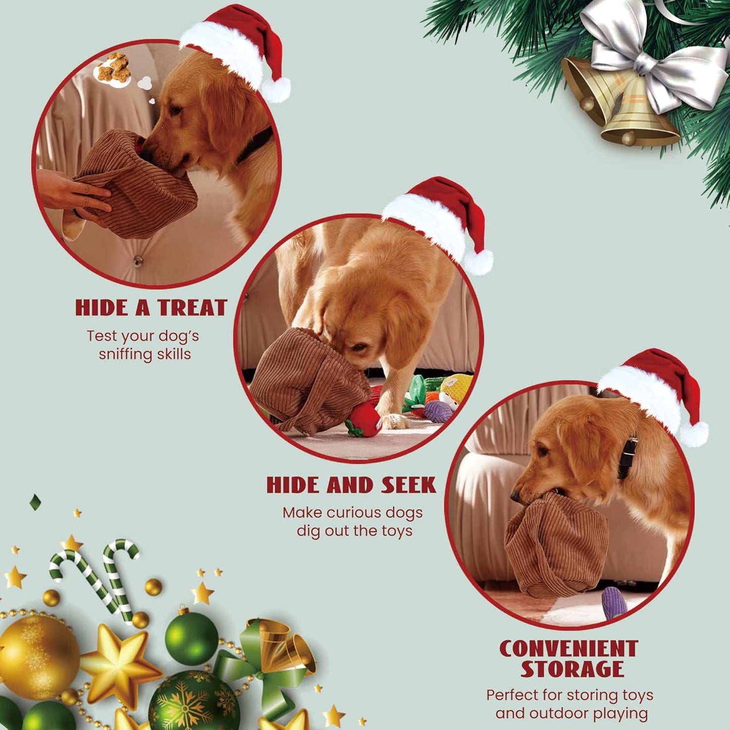 Nocciola Small Squeaky Crinkle Dog Toys- 15 Packs Grocery Basket Fruits Veggies Puppy Toys to Keep Busy, Cute Durable Plush Stuffed Hide Seek Cognitive Boredom Pet Supplies, Dog Birthday Gifts