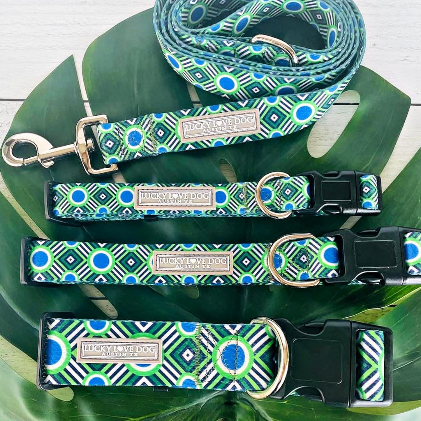Lucky Love Dog - Adjustable Dog Collar with Easy Click Buckle for Small to Large Ones, Durable, & Comfortable for Male & Female Dogs, Pet Collar for Puppies & Adult Dogs - Leo, Small
