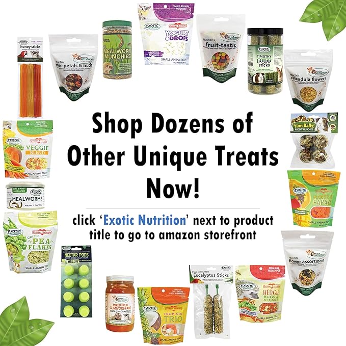 Exotic Nutrition Veggie Blend - Healthy Natural Mixed Dried Vegetable Treat - Sweet Potatoes, Carrots, Peas - for Degus, Chinchillas, Sugar Gliders, Hedgehogs, Guinea Pigs & Small Pets… (3 Pound)