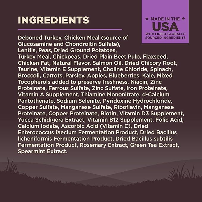 Wellness CORE Grain-Free Senior Dry Dog Food, Made in USA with Natural Ingredients, No Meat by-Product, Fillers, Artificial Flavors, or Preservatives (12-Pound Bag, Turkey)