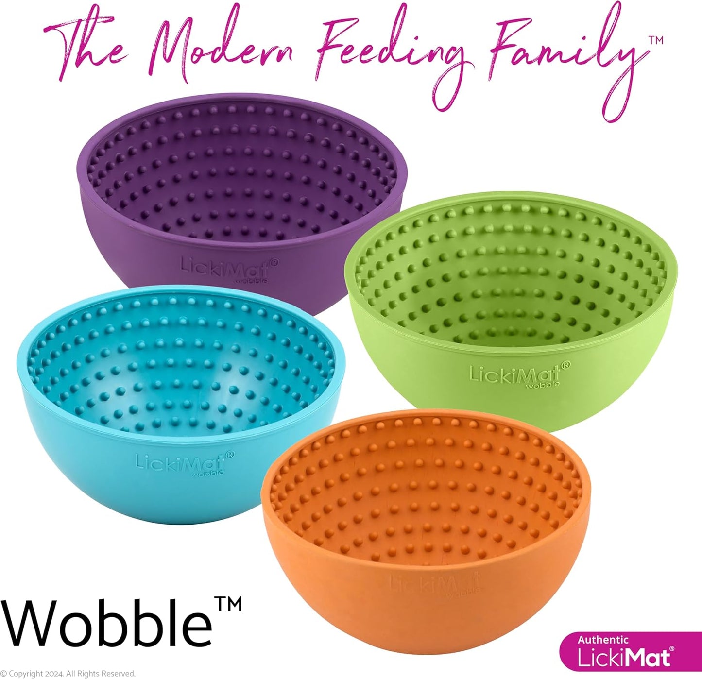 LickiMat Wobble, Dog Slow Feeder Bowl Lick Mat, Boredom Anxiety Reducer; Perfect for Food, Treats, Yogurt, or Peanut Butter. Fun Alternative to a Slow Feed Dog Bowl, Turquoise
