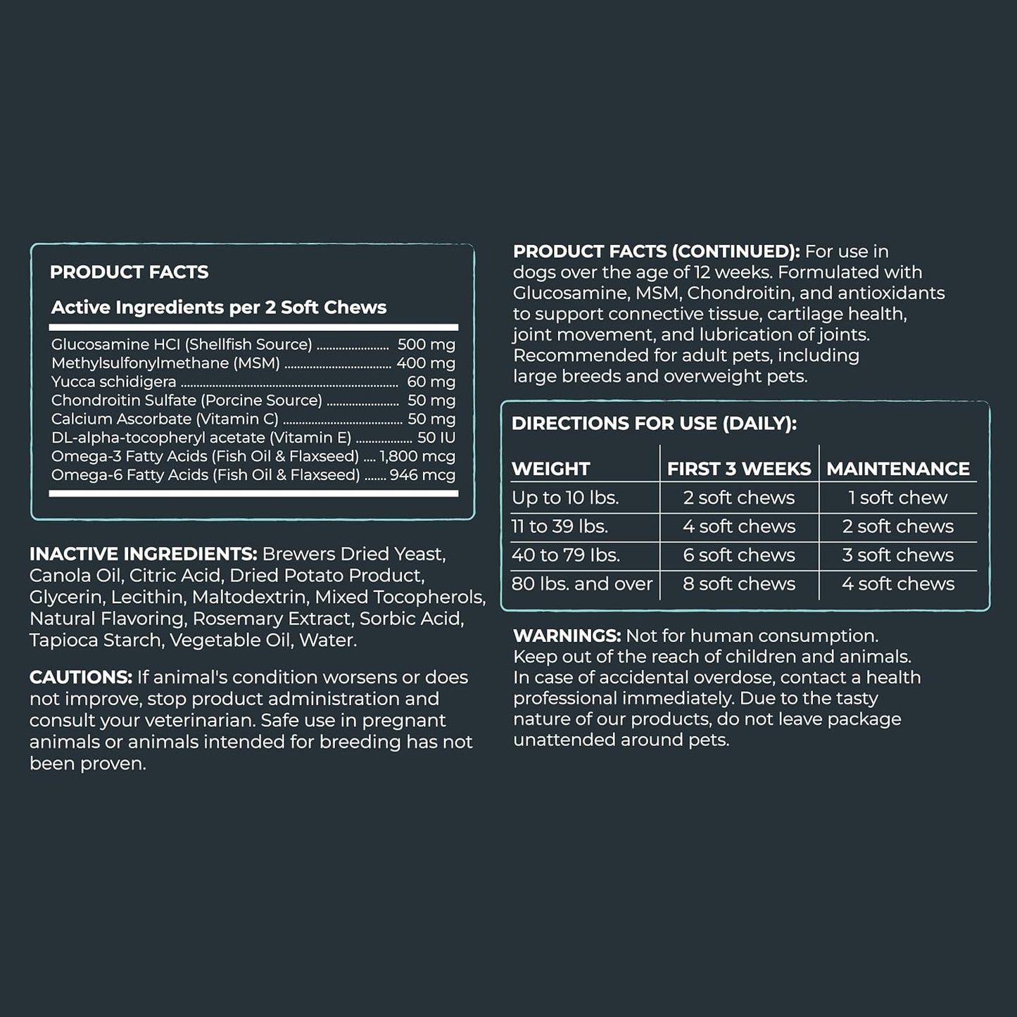 Mighty Paw Waggables Joint Support Supplement for Dogs (Made in USA) | Glucosamine for Dogs Hip and Joint Supplement. Vet Formulated Pet Mobility, Chondriotin & MSM Pet Chews (120 Ct)
