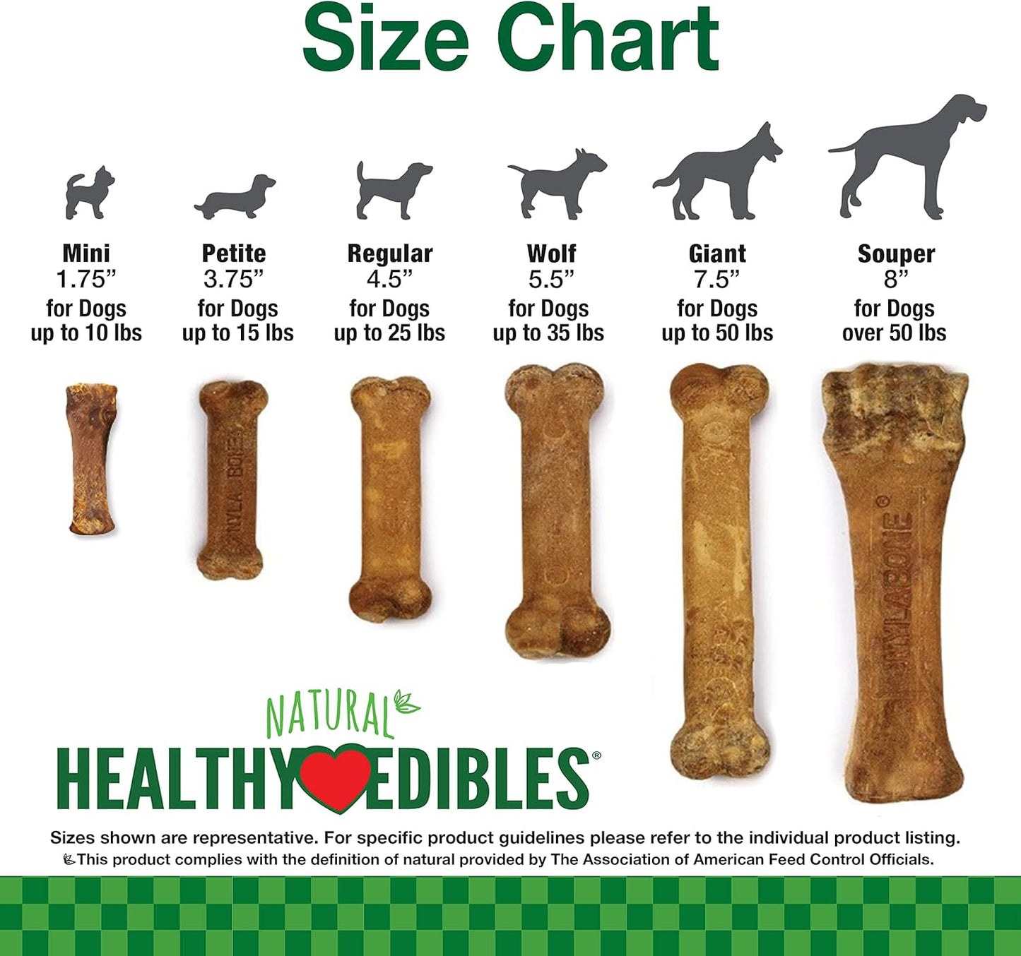 Nylabone Healthy Edibles Natural Dog Chews Long Lasting Chew Treats for Dogs, Turkey & Apple Flavor, X-Small/Petite (12 Count)