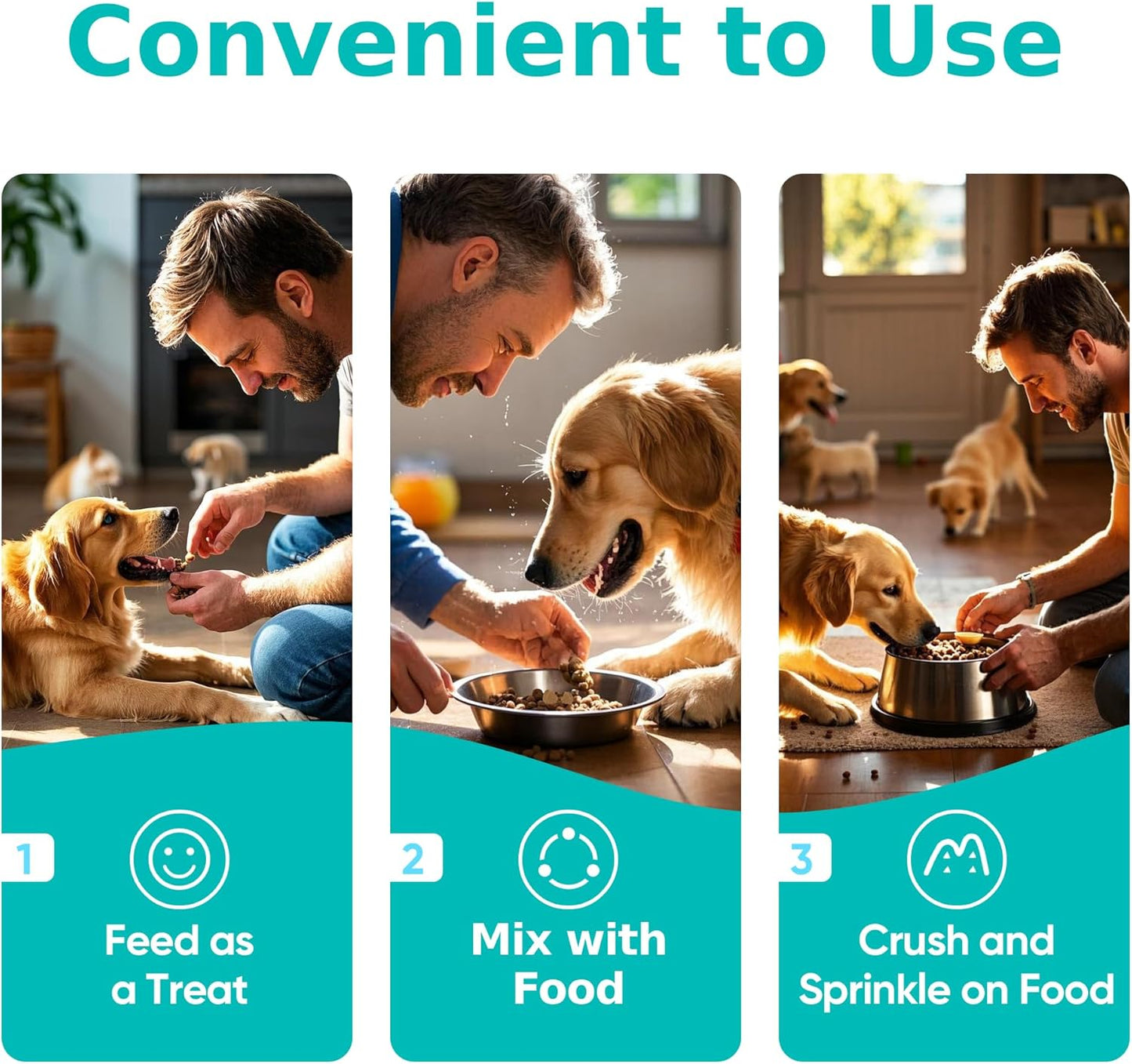 Multi Collagen for Dogs | Hip & Joint Support, Skin & Coat Health | Vet-Formulated Pet Supplement with Hyaluronic Acid & Vitamin C | All Ages & Breeds | Chicken Flavored - 180 Soft Chews