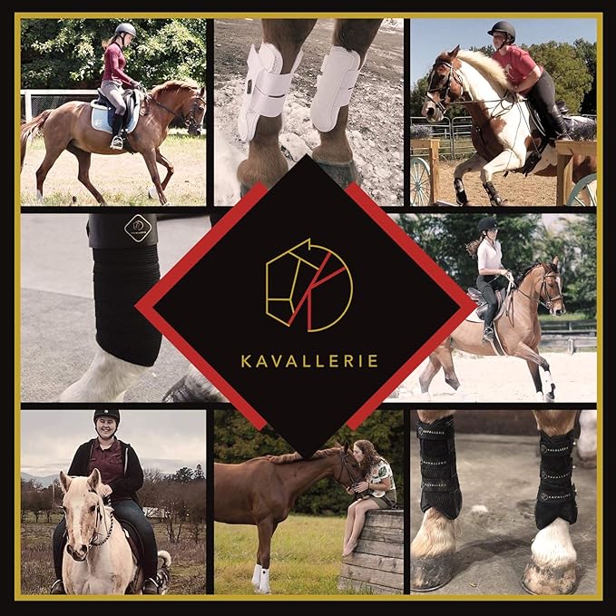 Kavallerie PRO-K Soft No Turn Bell Boots Ultimate Hoof Protection, with Anti-Spin Fastening System, Durable & Prevents Overreaching