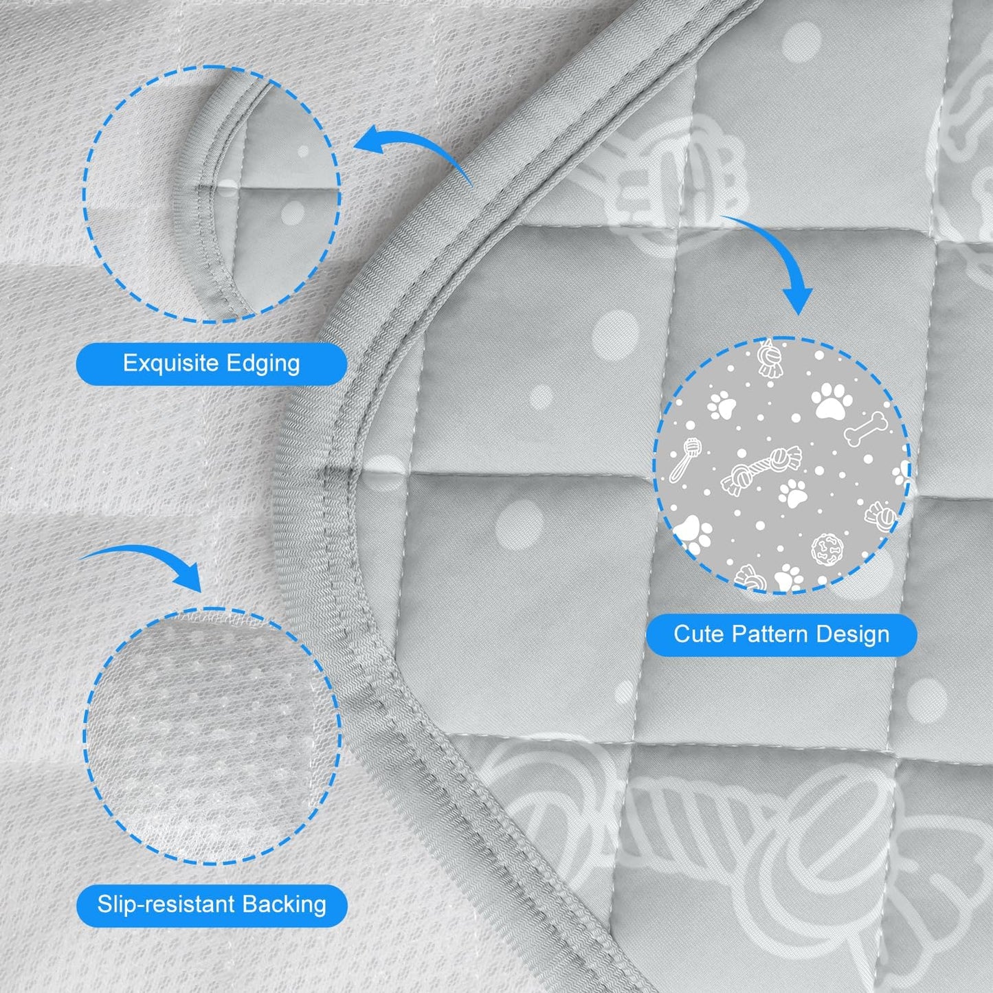 MH MYLUNE HOME Self Cooling Mat for Large Dog, 39”x59” Arc-Chill Cooling Fiber & Endothermic Color Changing Pet Cooling Pad, Foldable & Washable Non-Toxic Summer Pet Blanket