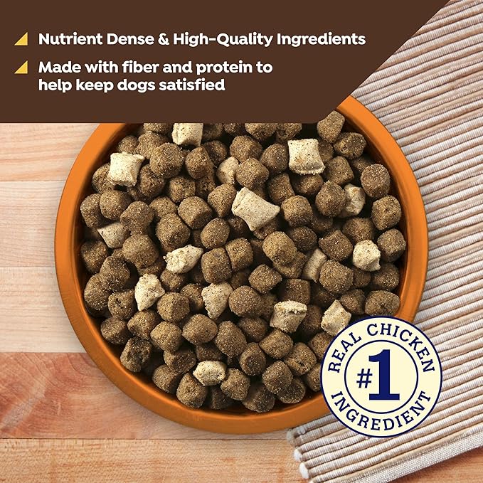 Nature's Recipe Chicken, Barley & Brown Rice Recipe Dry Dog Food with Freeze Dried Chicken Bites 10.5 lb Bag