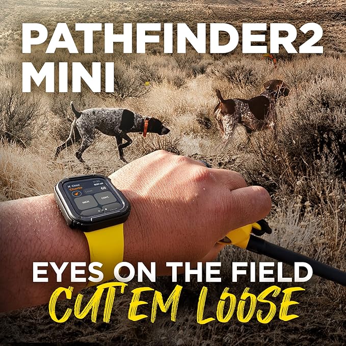 Dogtra Pathfinder 2 Mini GPS Dog Tracker e Collar 4 Mile Long Range LED Light No Monthly Fees Free App Waterproof Smartwatch Control Based Real Time Tracking Multiple Dogs Smartphone Required