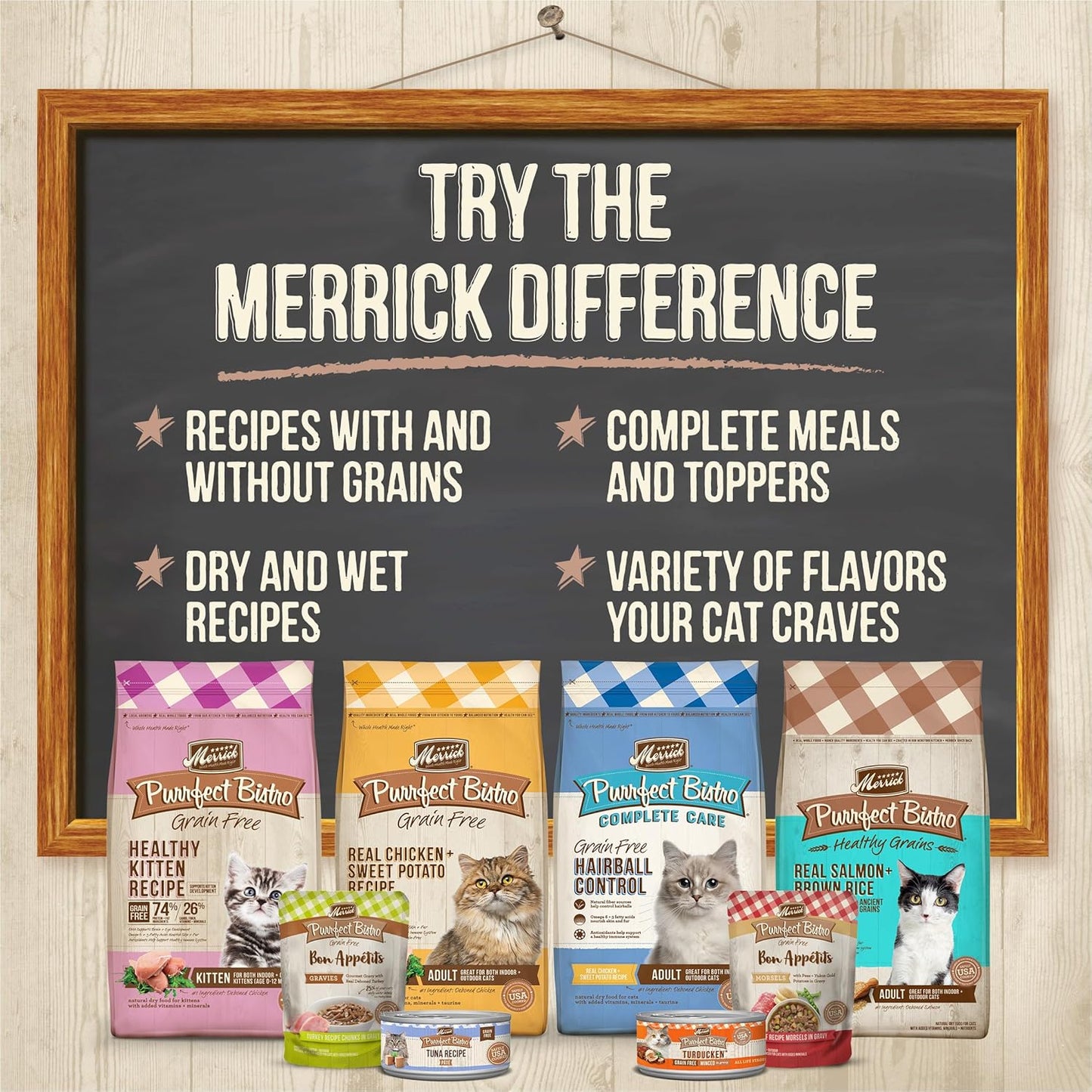 Merrick Purrfect Bistro Grain Free Premium Soft Canned Pate Adult Wet Cat Food, High Protein Chicken Recipe - (Pack of 24) 3 oz. Cans