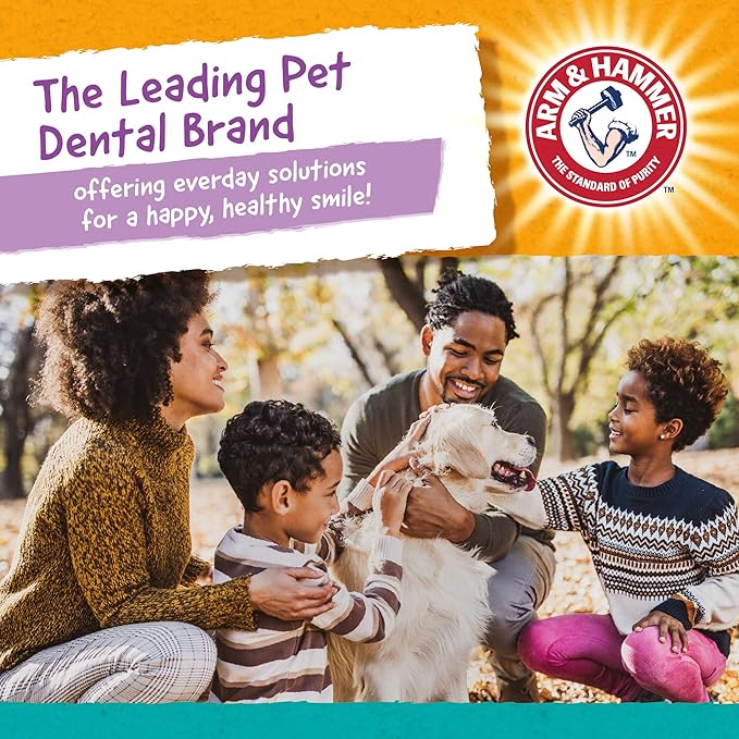 Arm & Hammer for Pets Smoothies Dental Treats for Dogs with Baking Soda and Calcium, Treat Chews Help Fight Bad Breath, Plaque & Tartar Without Brushing, Mint Blueberry, 8 Pcs (Packaging May Vary)