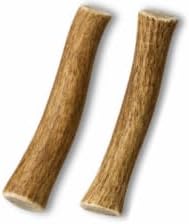 WhiteTail Naturals - Deer Antlers for Dogs - (Medium Whole- 2 Pack) - All Natural Antler Dog Chew - Naturally Shed, Long Lasting Chew Bone, Crafted in Texas