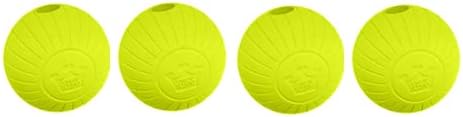 Chew King,Dog 3 Inch Supreme Rubber Balls (4-Pack)for Large Breeds