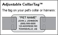 Boomerang Tags Dog Tags Personalized for Pets - Will Last Your Pets Lifetime - Dog Name Tag, Custom Dog Tags, Pet Tag, Quiet Engraved Stainless Steel (Open End Medium for 3/4 Inch Snap Style Collars)