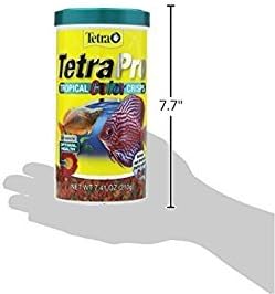 TetraPro Tropical Color Crisps, Fish Food With Natural Color Enhancers, Tropical Fish Food, 7.41 Ounces