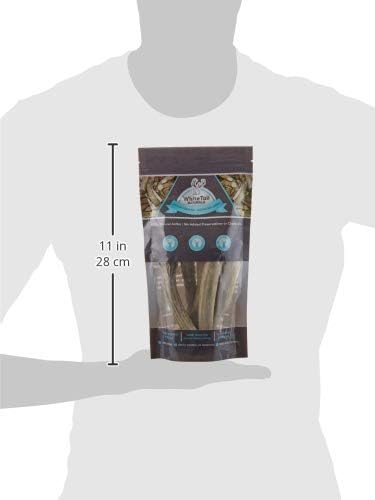 WhiteTail Naturals - Antlers for Small Dogs (6 Pack) Deer Antler Dog Chew Bones for Small Aggressive Chewers - Long Lasting Horn Chew Toys - Naturally Shed